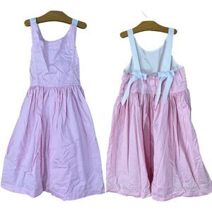 Bella Bliss Pink Dress Girls Size 10 Bows Cotton Lined